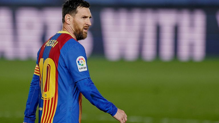 Lionel Messi und Co. laufen gegen Atletico Madrid im Sondertrikot auf.