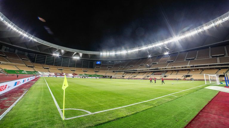 Olympiastadion in Sevilla: drei Gruppenspiele, ein Achtelfinale - Kapazität: 57.619 Plätze. 
