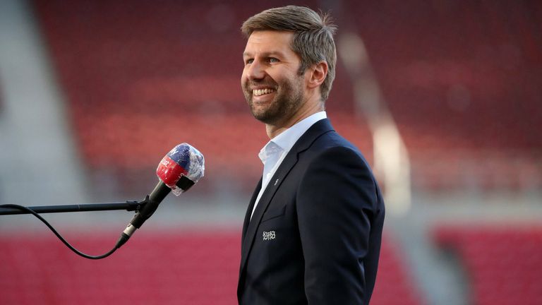 "Ich könnte Konfetti kotzen, so happy bin ich über das, was ich gerade sehen durfte." (Stuttgarts Vorstandschef Thomas Hitzlsperger bei Twitter nach dem 5:1-Coup seines VfB bei Borussia Dortmund)