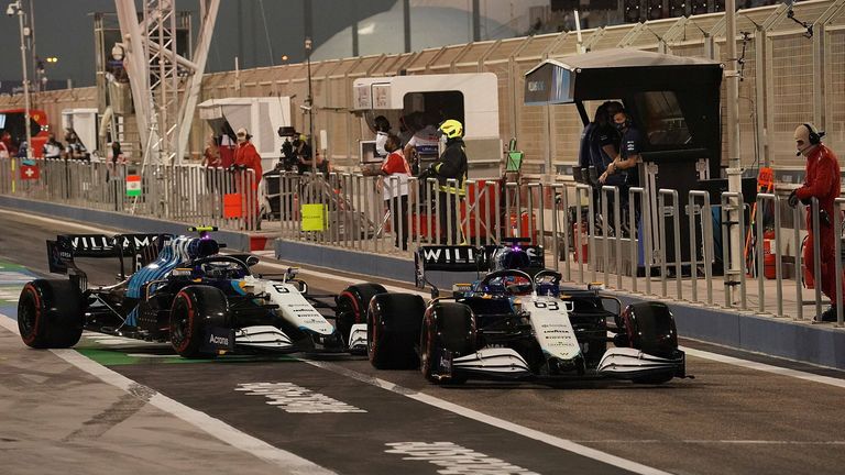 WILLIAMS: George Russell (v.) vs. Nicholas Latifi. Rennen: 3:0 (in Imola sind beide ausgeschieden) - Qualifying: 4:0.