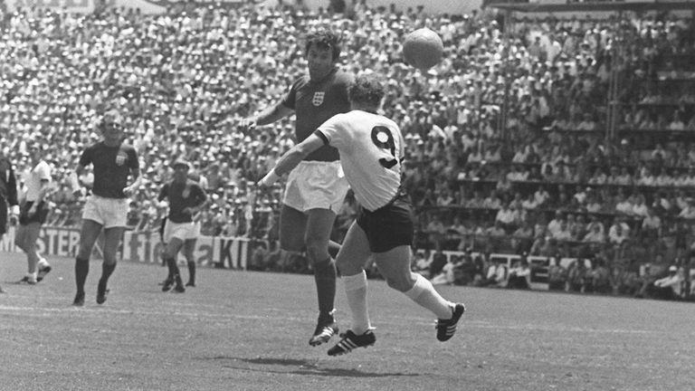 1970 in Mexiko, Viertelfinale: Deutschland - England 3:2 n.V. (0:1, 2:2)
