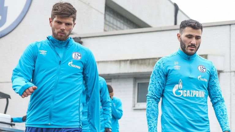 Klaas-Jan Huntelaar (l.) und Sead Kolasinac werden den FC Schalke verlassen. 
