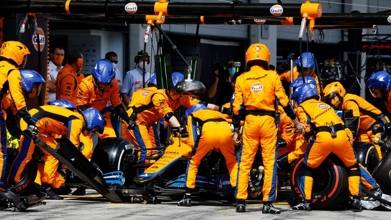 PLATZ 8: McLaren (Lando Norris) - 2,38 Sekunden - 4 Punkte.