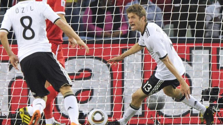 2010 in Südafrika, Achtelfinale: Deutschland - England 4:1 (2:1)