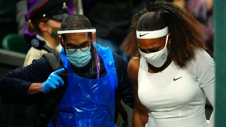 Serena Williams muss in Wimbledon aufgeben.
