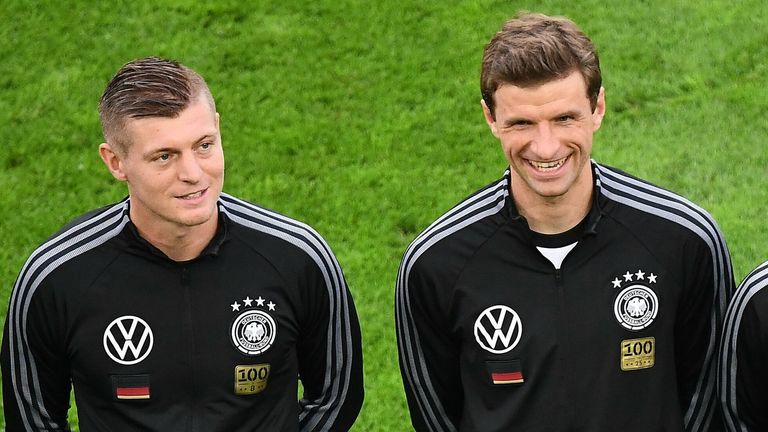 Gewonnene Zweikämpfe bei dieser EM für Deutschland: Toni Kroos und Thomas Müller (6)