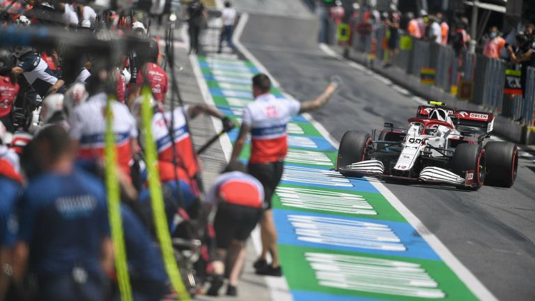 PLATZ 4: Alfa Romeo (Antonio Giovinazzi) - 2,28 Sekunden - 12 Punkte.