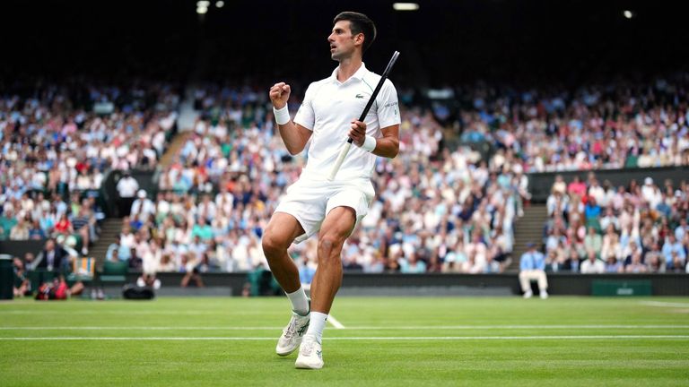 Novak Djokovic steht im Wimbledon-Finale.