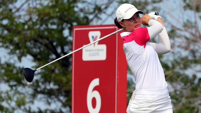 Esther Henseleit spielt beim Golf-Turnier in Dallas aussichtsreich um ihren ersten Titel auf der LPGA-Tour. 