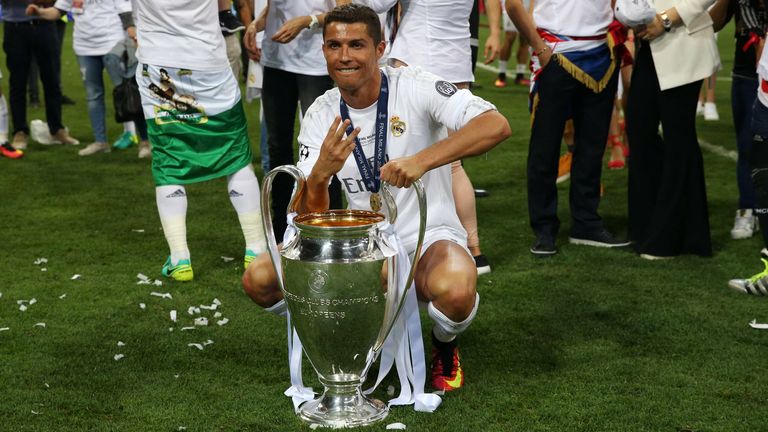 Cristiano Ronaldo gewann 2016 mit Real Madrid die Champions League.
