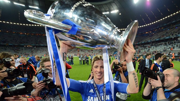 Fernando Torres gewinnt 2012 mit dem FC Chelsea die Champions League.