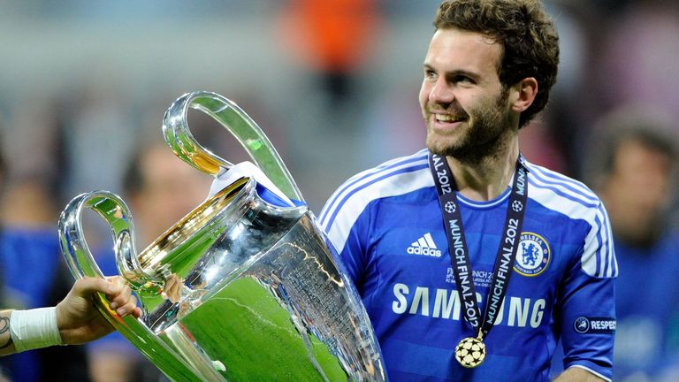 Juan Mata gewinnt 2012 mit dem FC Chelsea die Champions League.