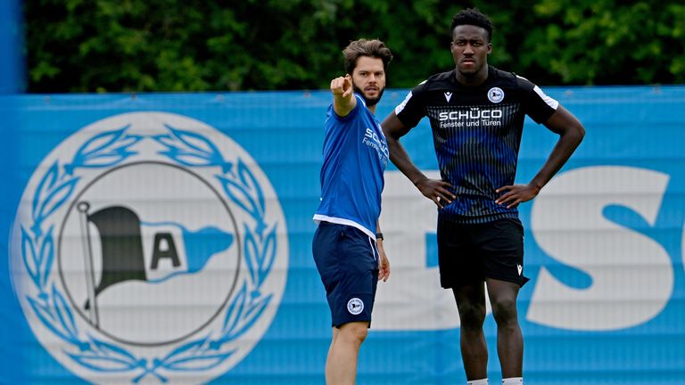 Bryan Lasme, DSC Arminia Bielefeld mit Rückennummer 10