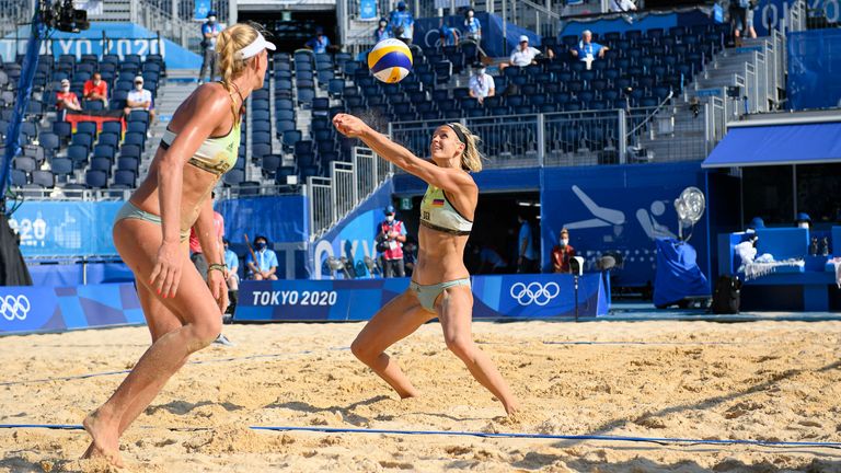 Beachvolleyball: Finale der Frauen am Freitag, 6. August um 04:30 Uhr. Laura Ludwig (r.) und Maggy Kozuch wollen im Endspiel stehen.
