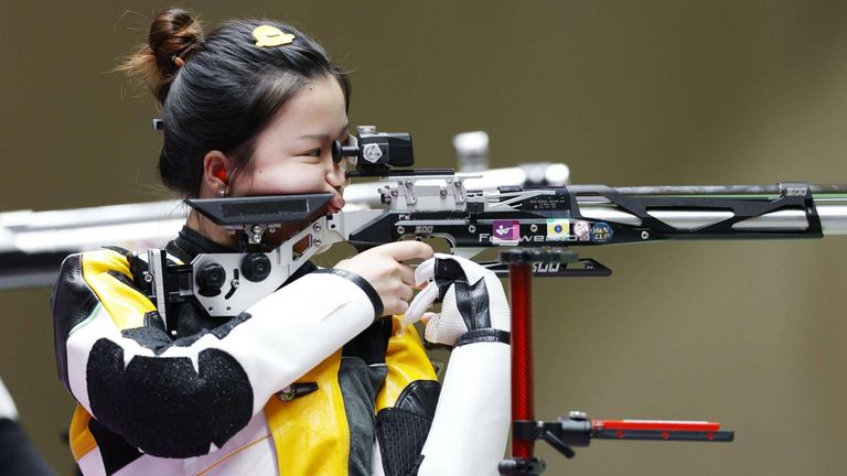 Die Chinesin Yang Qian holt das erste Gold bei Olympia