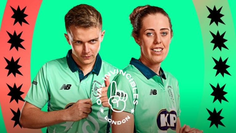 Sam Curran und Georgia Adams: Zwei von Oval Invincibles' starkem Aufgebot.