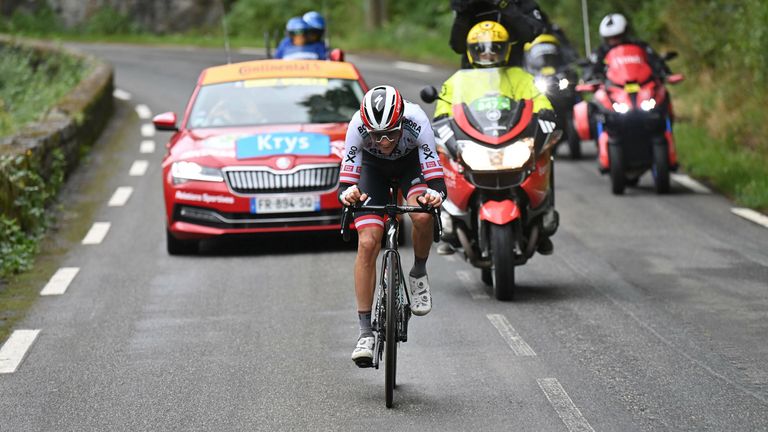 Patrick Konrad gewinnt die 16. Etappe bei der Tour de France.