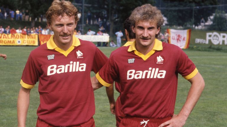 Rudi Völler war mit der AS Rom für Nudeln.