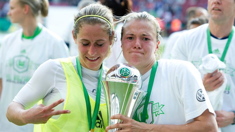 2012/2013: VFL WOLFSBURG am 19. Mai 2013 im RheinEnergieStadion Köln: VfL Wolfsburg - 1. FFC Turbine Potsdam 3:2 (1:0)