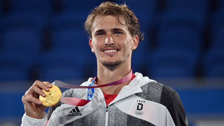 Alexander Zverev gewinnt die Goldmedaille beim Olympischen Tennis-Turnier.