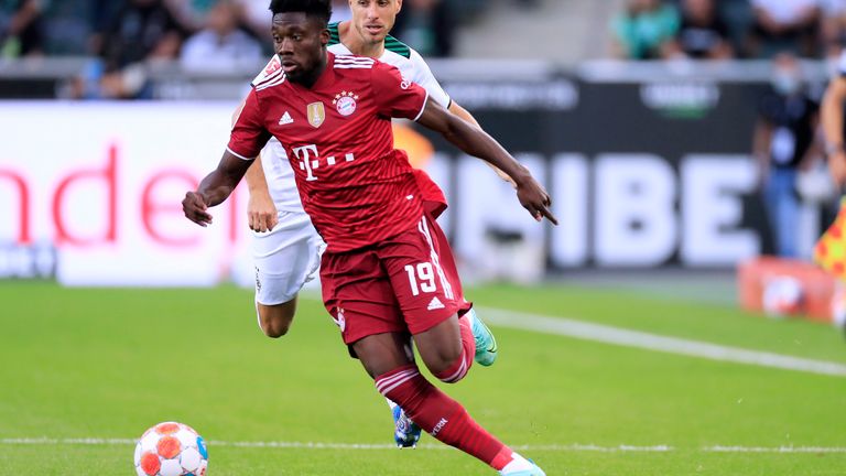 Platz 3: Alphonso Davies (FC Bayern), Top-Speed: 35,21 km/h