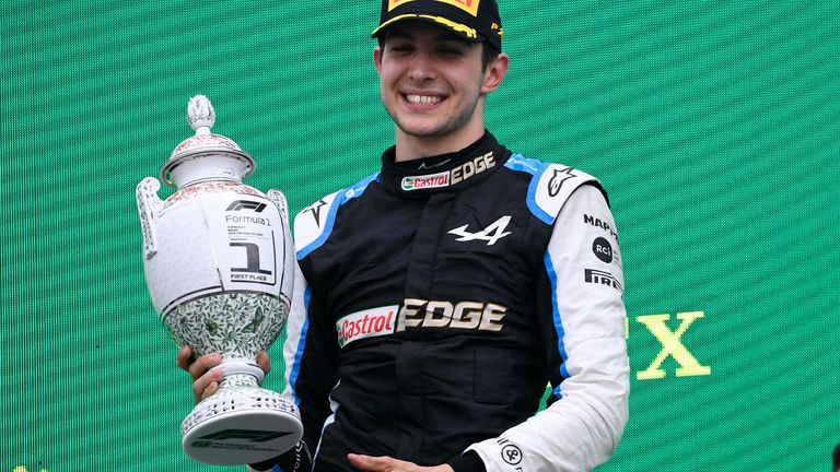 Platz 8: Esteban Ocon (Alpine). Durchschnittsnote: 2,48