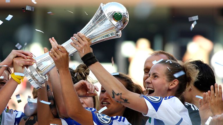 2013/2014: 1. FFC FRANKFURT am 17. Mai 2014 im RheinEnergieStadion Köln, Finale: 1. FFC Frankfurt - SGS Essen 3:0 (3:0)