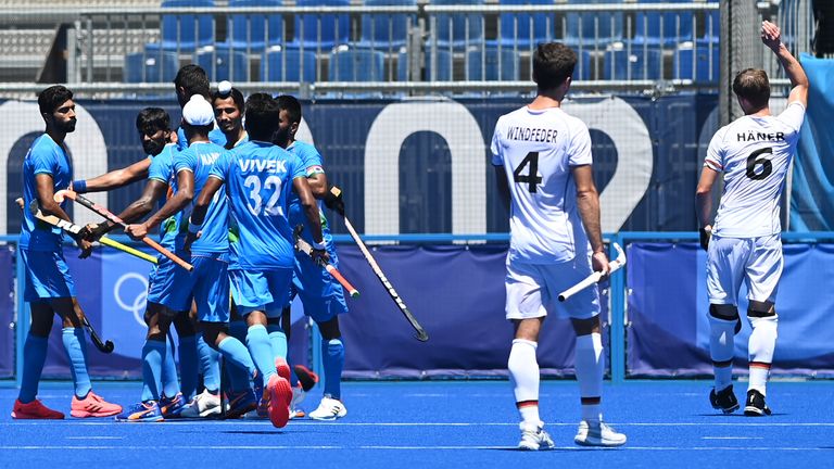 Die Hockey-Männer verlieren ihr Bronze-Duell gegen Indien.