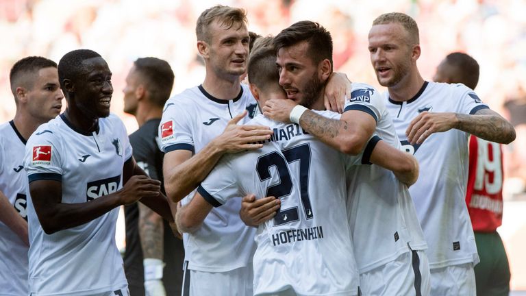 Gleiches gelingt auch der TSG 1899 Hoffenheim durch den 4:0-Sieg gegen den FC Augsburg. 
