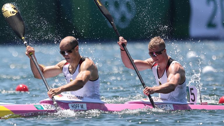 Max Hoff und Jacob Schopf haben Silber im Kajak-Zweier geholt.