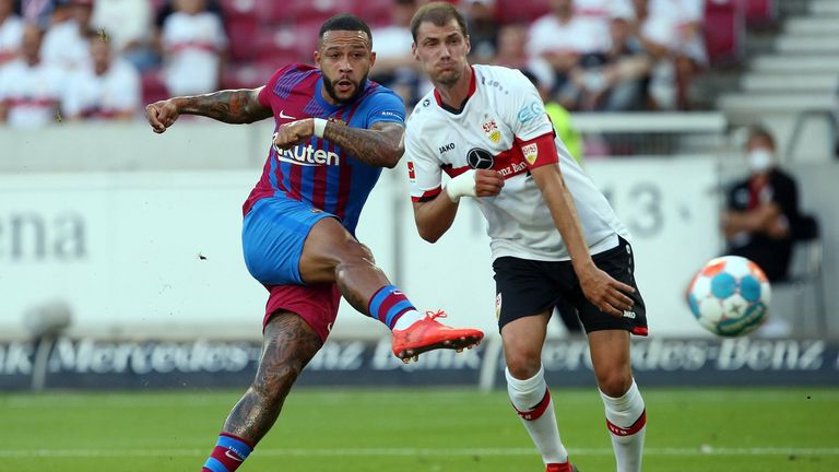 MEMPHIS DEPAY: Wechselt ablösefrei von Olympique Lyon zum FC Barcelona.