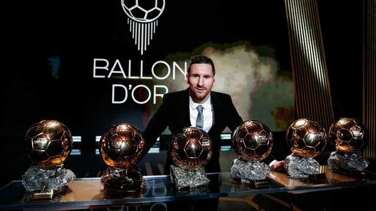 Lionel Messi gewann sechsmal den Ballon d&#39;Or und damit öfter als jeder andere Fußballer.