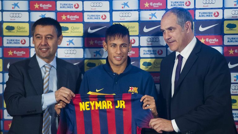 Bank: Neymar (2013-2017, 123 Einsätze)