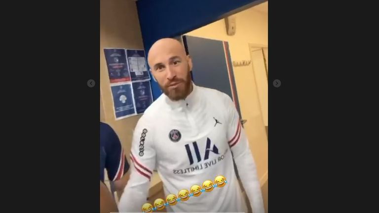 Abwehr-Star Sergio Ramos blieb ebenfalls nicht verschont (Quelle: Instagram / @thilokehrer).