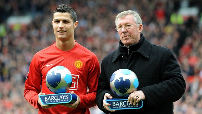 Von 2003 bis 2009 spielte Ronaldo unter Alex Ferguson bei Manchester United.