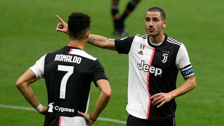 Cristiano Ronaldo und Leonardo Bonucci spielten drei Jahre zusammen bei Juventus Turin.