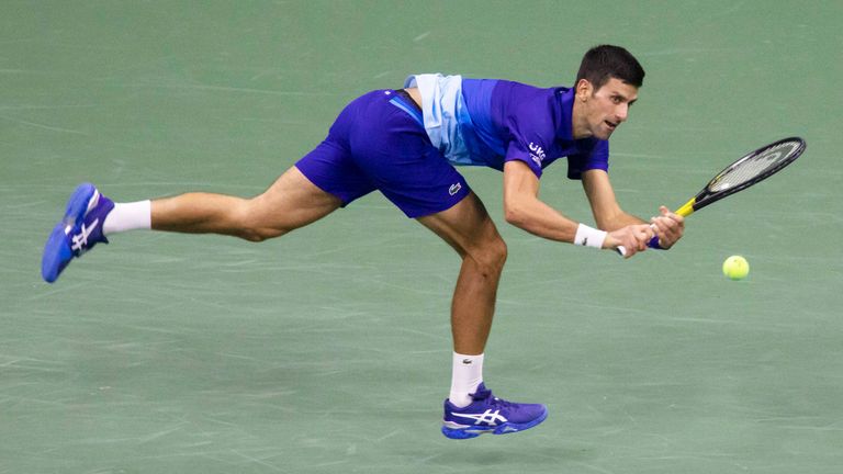 Novak Djokovic ist im Finale der US Open chancenlos.