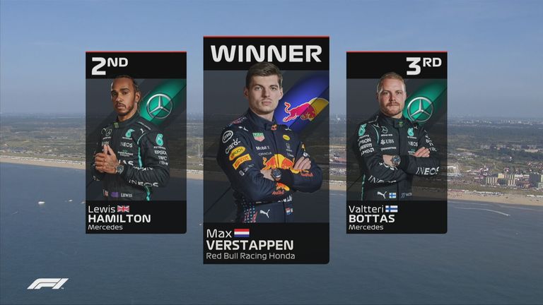 Die Top 3 des GP der Niederlande in Zandvoort. 