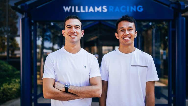 NICHOLAS LATIFI & ALEX ALBON (Williams): Alex Albon wird Russell-Nachfolger bei Williams und kehrt als Stammfahrer in die F1 zurück. Latifi geht mit Williams bereits ins vierte gemeinsame Jahr (Bildquelle: Williams).