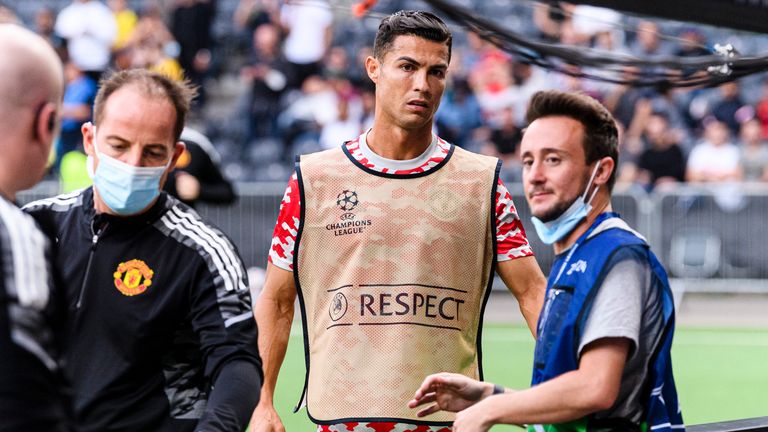 Ronaldo erkundigte sich gleich nach dem Wohlbefinden des Stewards.