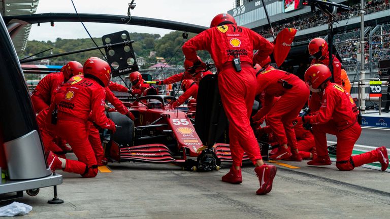 PLATZ 9: Ferrari (Carlos Sainz) - 2,75 Sek. - 2 Punkte.