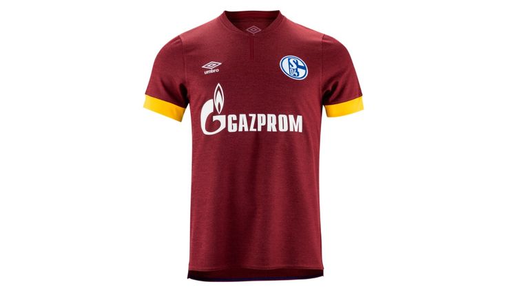 Der FC Schalke 04 hat sein Ausweichtrikot präsentiert. Das Shirt ist in den Gründungsfarben Rot und Gelb gehalten. (Bildquelle: Screenshot/store.schalke04.de)