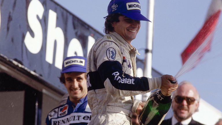 1983: Nelson Piquet (v., Brabham BMW) 2 Punkte vor Alain Prost (Renault)