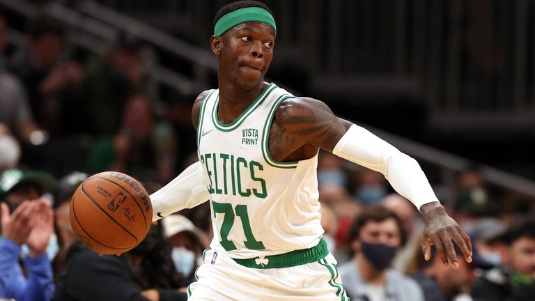 Celtics-Star Dennis Schröder erzielt gegen die Knicks zwölf Punkte.