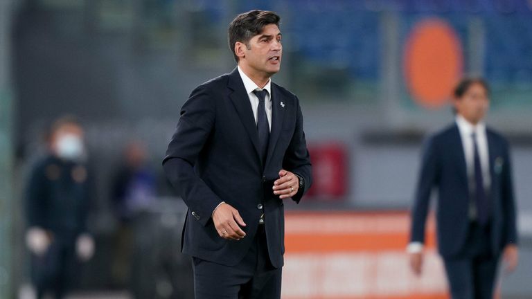Paulo Fonseca: Derzeit ohne Verein, war bis zum 30. Juni 2021 als Trainer der AS Rom tätig - Quelle: ''Mirror''