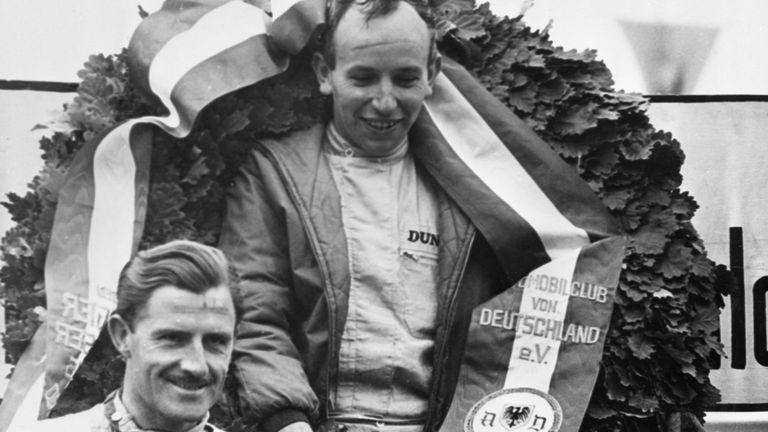 1964: John Surtees (r., Ferrari) 1 Punkt vor Graham Hill (B.R.M.)