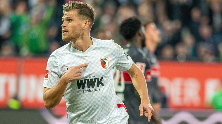 FC AUGSBURG: Florian Niederlechner, Jan Moravek, Andre Hahn, Alfred Finnbogason.