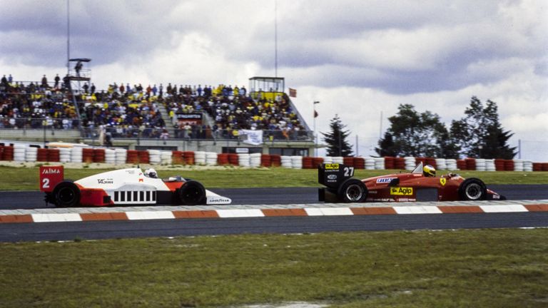 1985: 8 Punkte Abstand. McLaren (Lauda/Prost) vor Ferrari (Alboreto/Johansson).