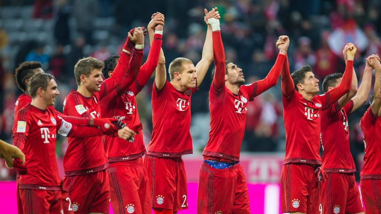 FC Bayern München (2015/16): Punkte nach zehn Spieltagen: 30; Endplatzierung: 1