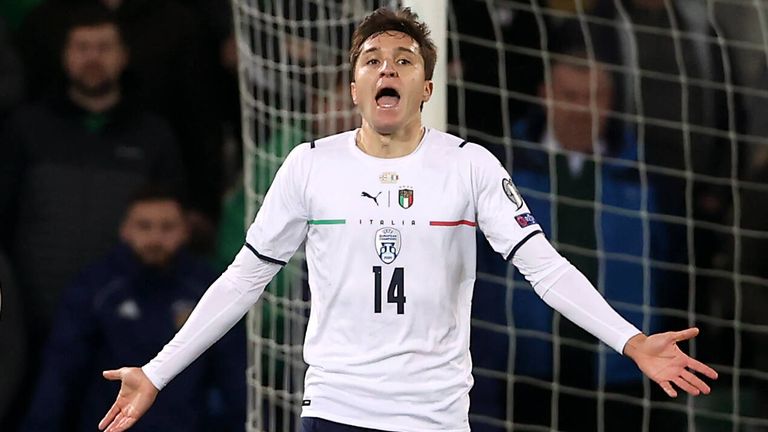 Federico Chiesa und die italienische Nationalmannschaft drohen die WM 2022 in Katar zu verpassen. 